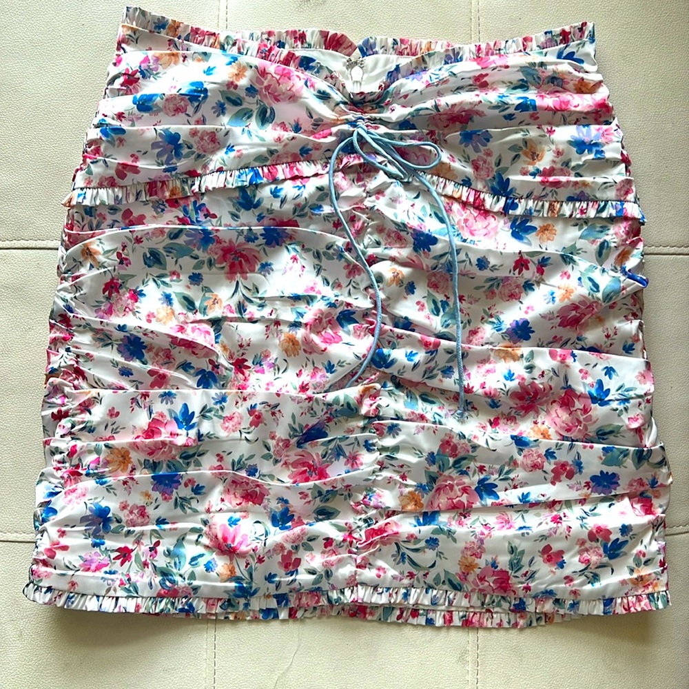 For Love & Lemons | Floral Mini Skirt